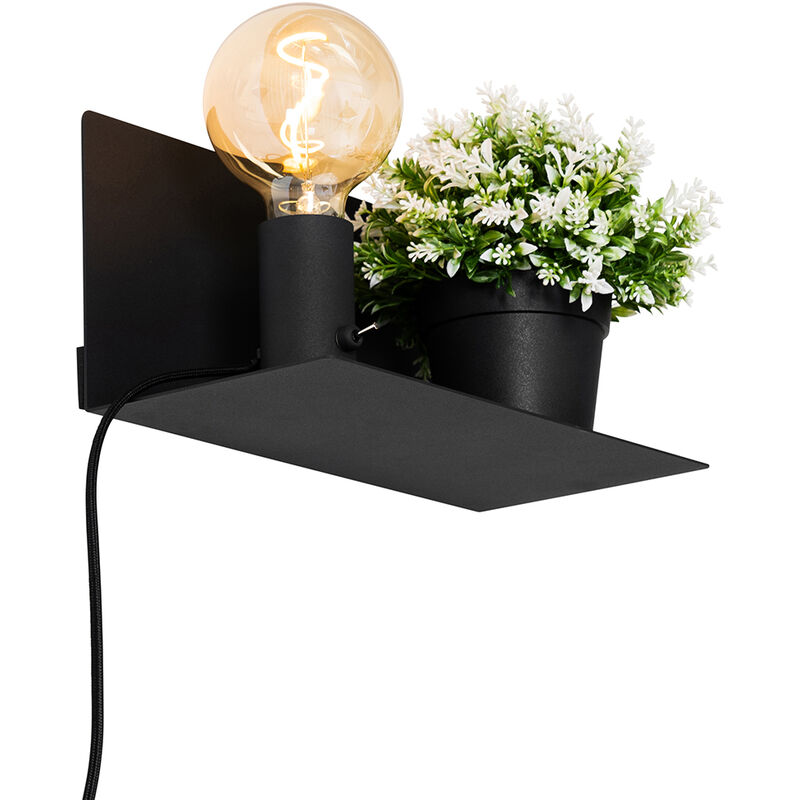Modern Wall Light Black Magnetic Adjustable - Muro