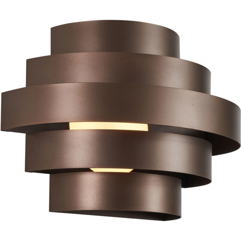 Qazqa Modern Wall Lamp Bronze Incl. Led 3-step Dimmable - Lines