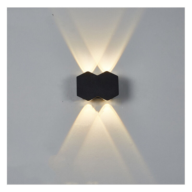 Modern Wall Lights Led Indoor Wall Sconce Black Aluminum Wall Light Warm White For Bedroom Dining Room Corridor 4W