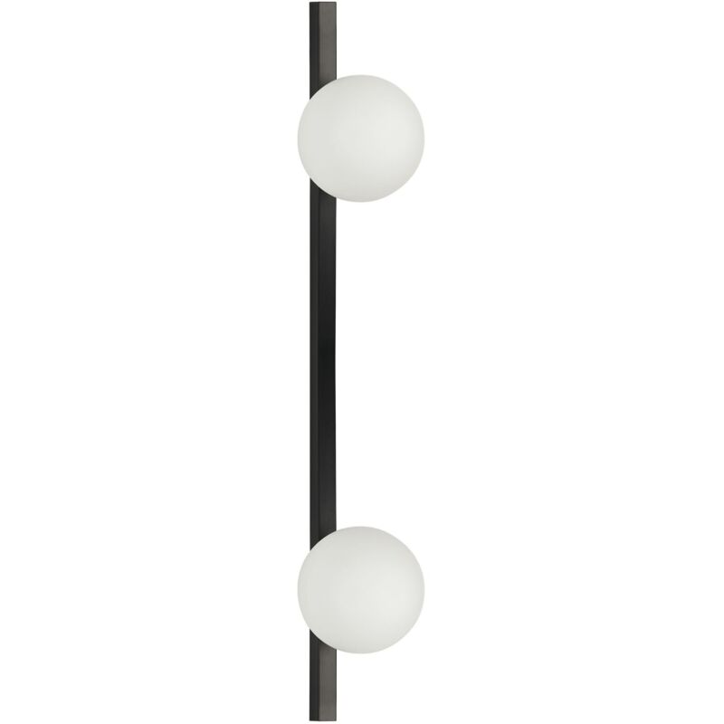 Beliani Wall Lamp ISABELLA Metal Black, Black