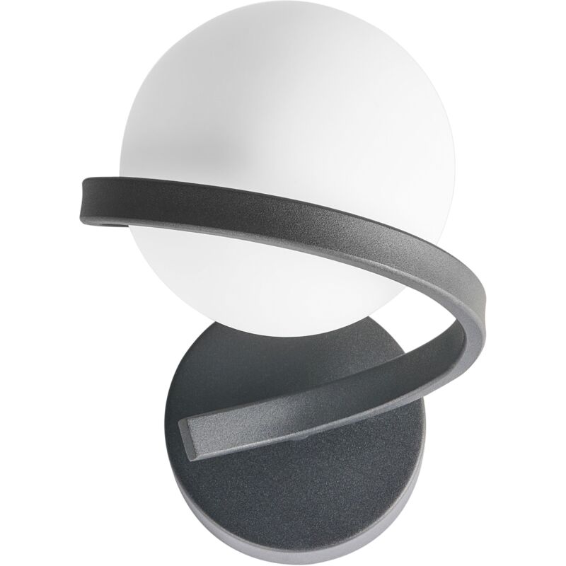 Beliani Wall Lamp COLAGNE Metal Black, Black