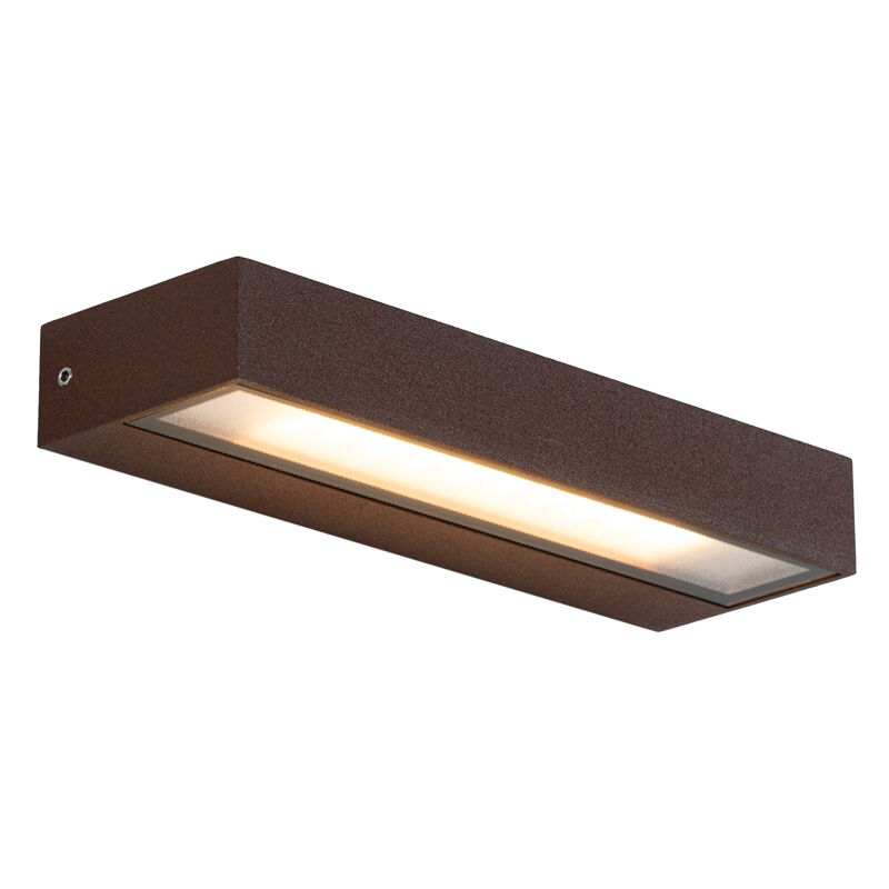 Qazqa - Modern Rust-brown Outdoor Wall Light Incl. Led Ip65 - Hannah