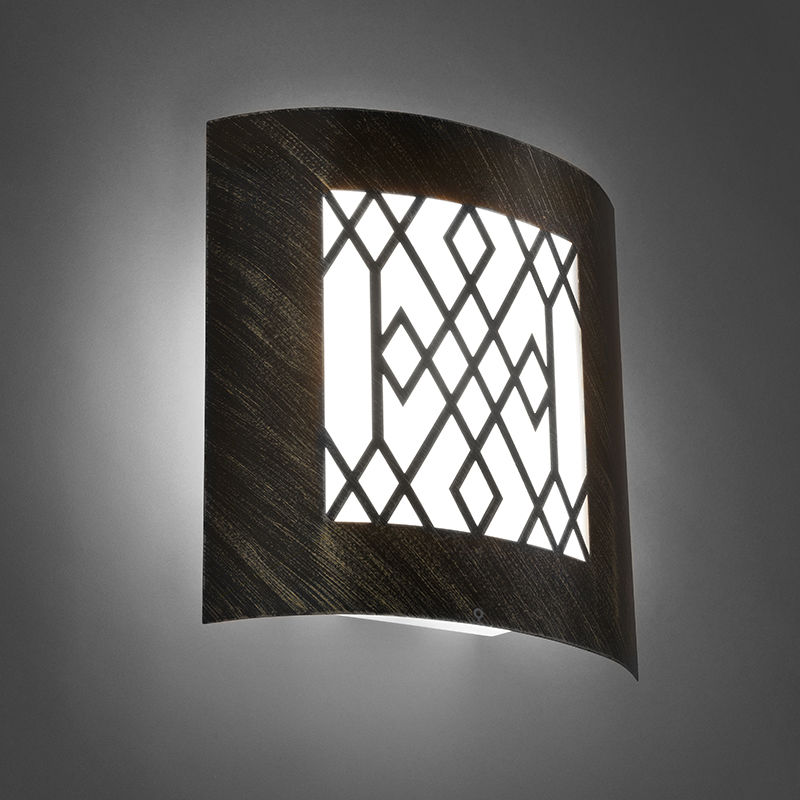 Modern Outdoor Wall Light Rust Brown IP44 - Emmerald Classic