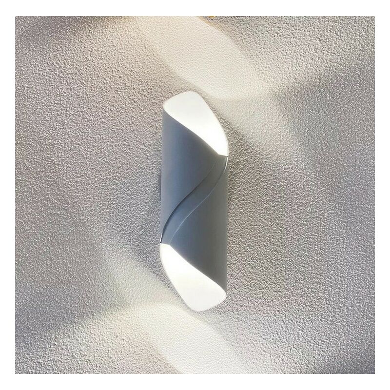 Modern Wall Light Aluminium Metal Wall Lamp Warm White Led Wall Sconce Indoor Wall Light for Hallway, Garden, Bedside, Living Room (White)