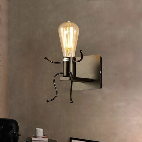 STOEX Modern Wall Light Creative Wall Lamp Black Human Shape Wall Light