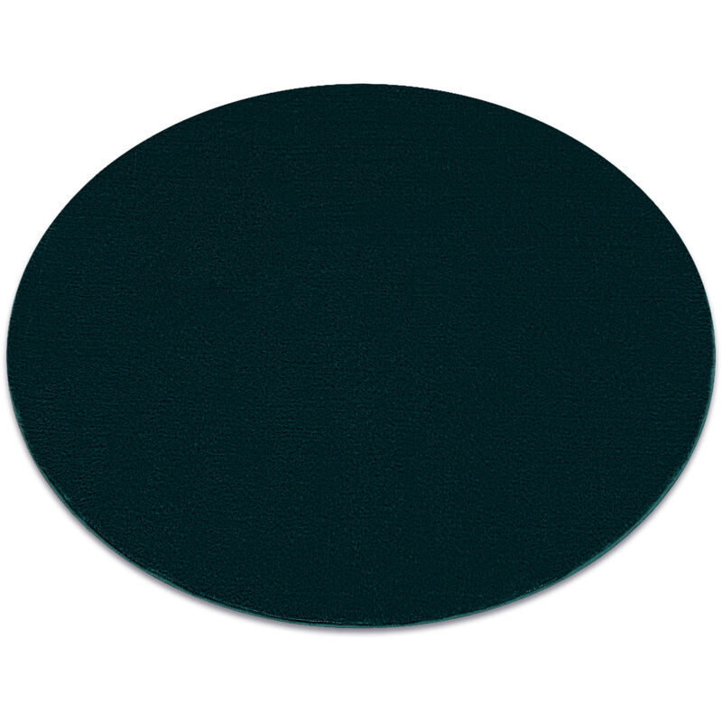 Rugsx - Modern washing carpet lindo circle emerald green, anti-slip, shaggy green round 200 cm