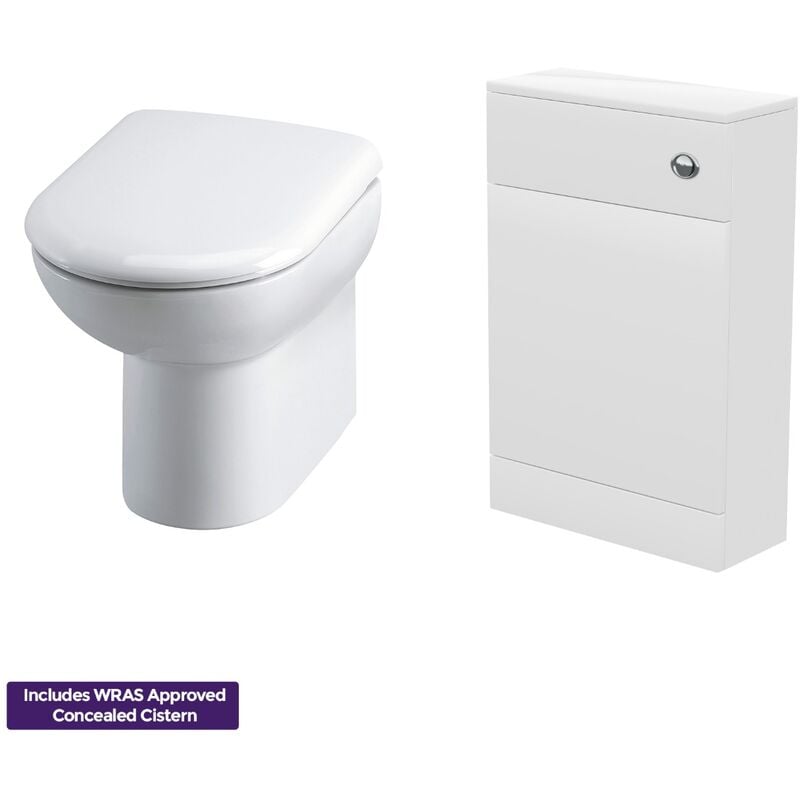 Modern WC Toilet and Concealed Cistern