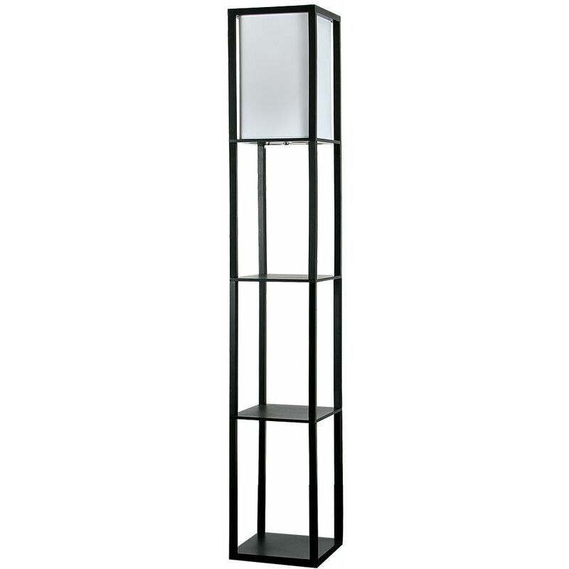 Minisun - Struttura Floor Lamp with Shelves - Black