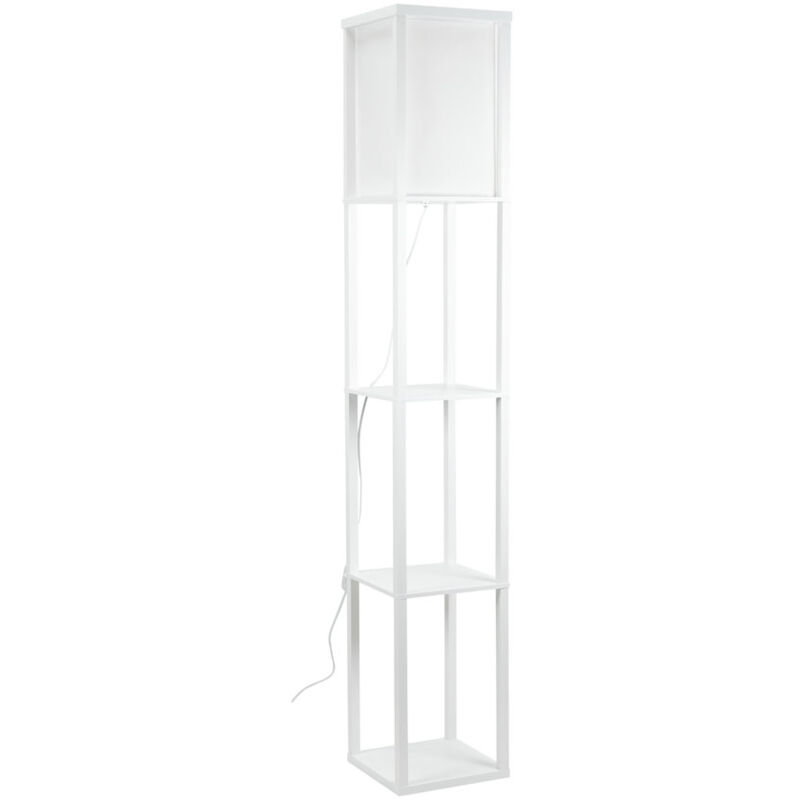 Minisun - Struttura Floor Lamp with Shelves - White