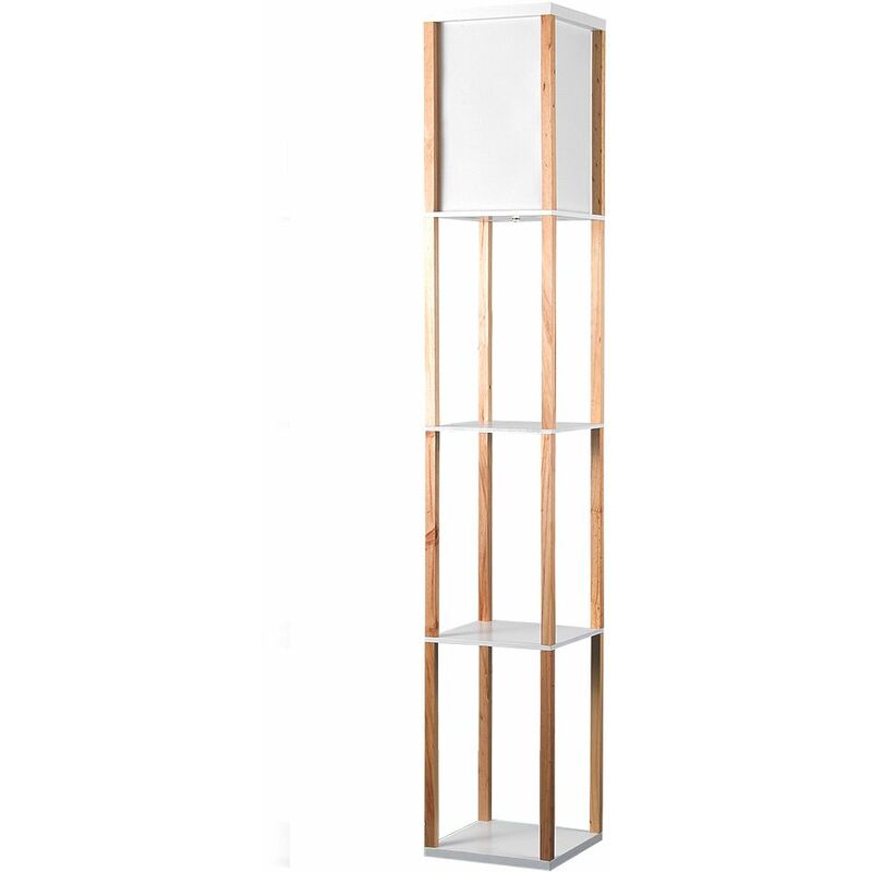 Minisun - Struttura Floor Lamp with Shelves - Oak