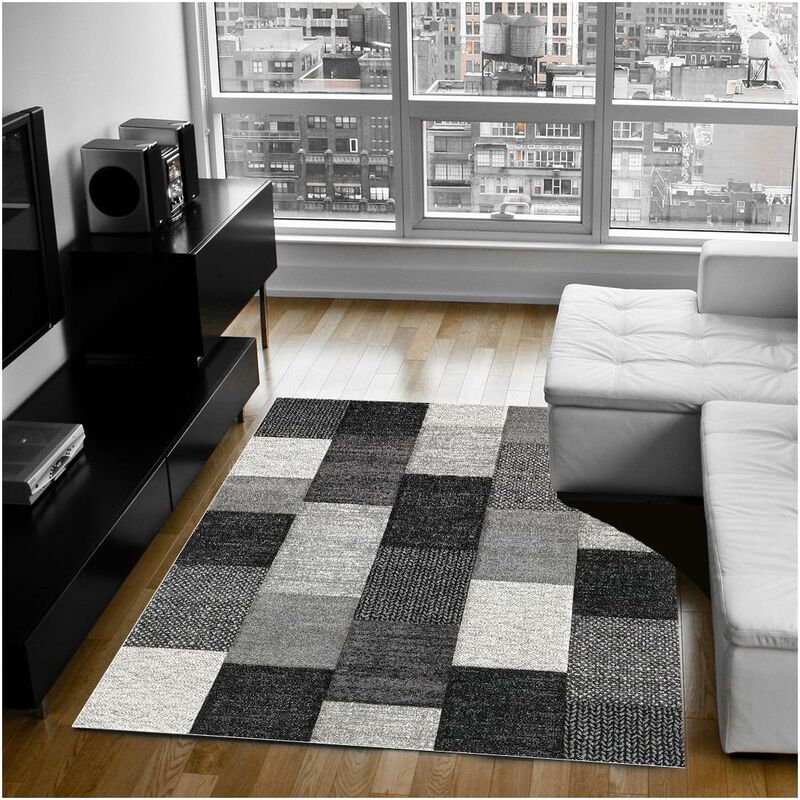 

Merinos - Moderna alfombra de belis gasolina 21830-95 polipropileno gris - Gris