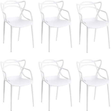 COMPRALO NEW Moderna Design Haus Stuhl niss6 Restaurant Weiß Florenz