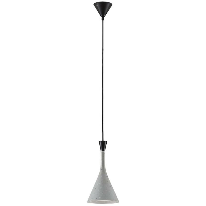 Image of Moderna lampada a sospensione Flynn grigio cemento - grigio cemento - Lindby