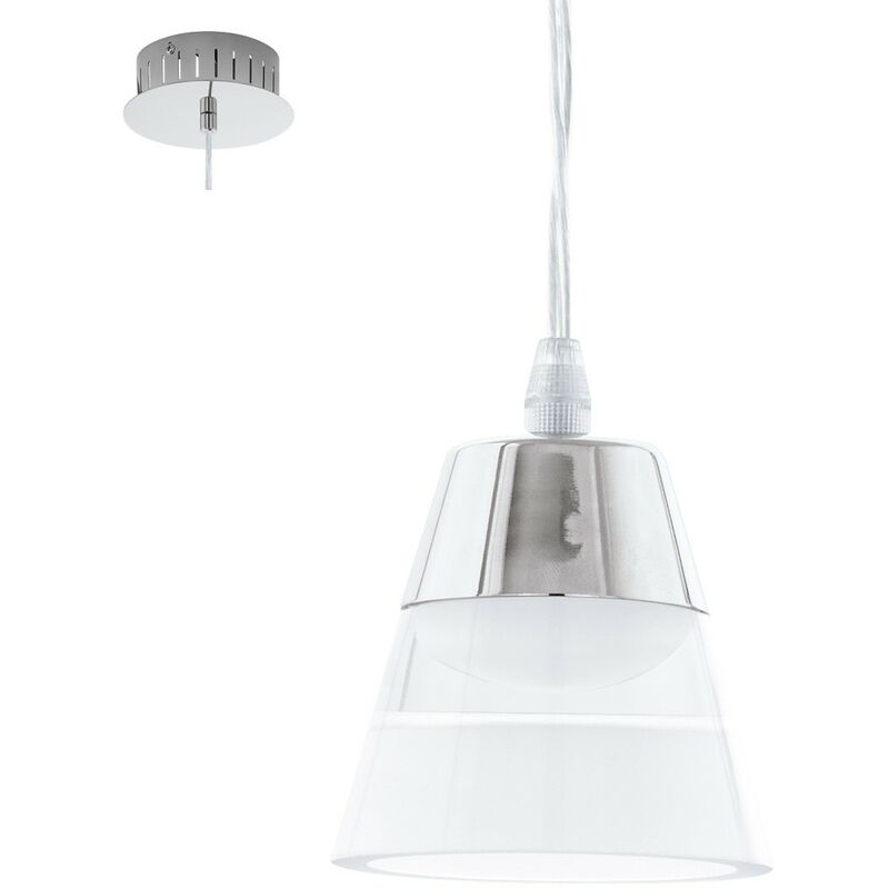 Moderna led pancento cromo, max led. 1X4,5W