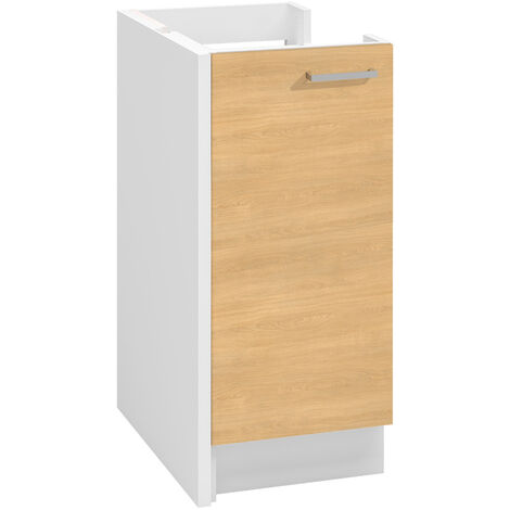MODERNA Meuble bas ONELIA 40 cm mélaminé 16mm CHÊNE S 1 porte, 1 étagère