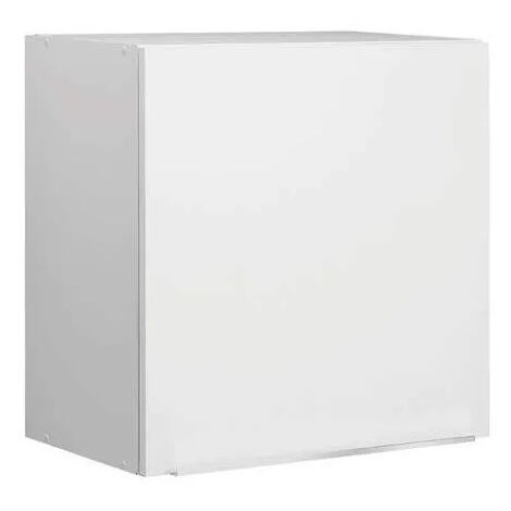 Moderna – Meuble haut de 60 cm – Corps en mélaminé blanc 16 mm – Charnières freinées réglables – Dimensions L60 x P35 x H60 cm