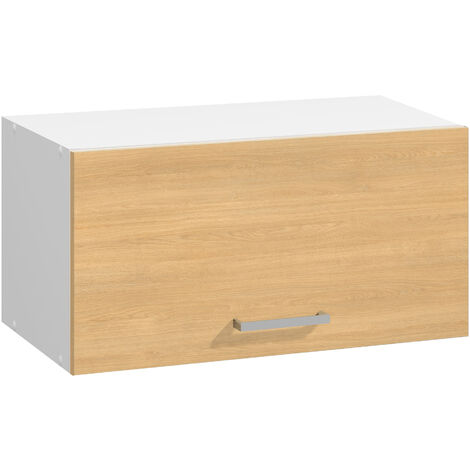 MODERNA Meuble haut ONELIA, mélaminé CHÊNE S 16mm, L60cm, 1 abattant