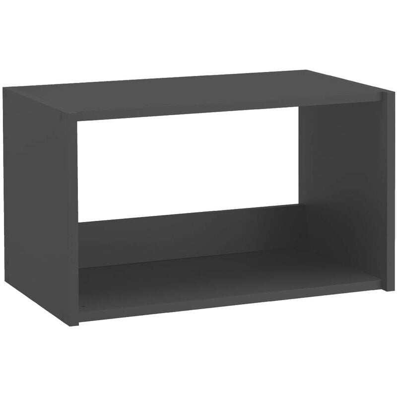 Meuble haut urban 60 cm mélaminé 16mm anthracite 1 niche - Moderna