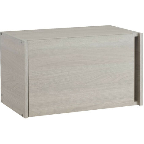 MODERNA Meuble haut URBAN 60 cm mélaminé 16mm CHENE GRIS 1 abattant