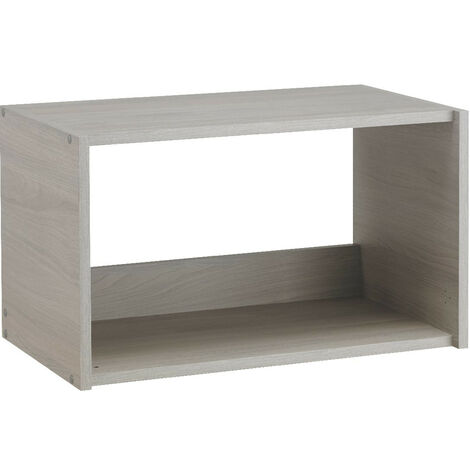 MODERNA Meuble haut URBAN 60 cm mélaminé 16mm CHENE GRIS 1 niche