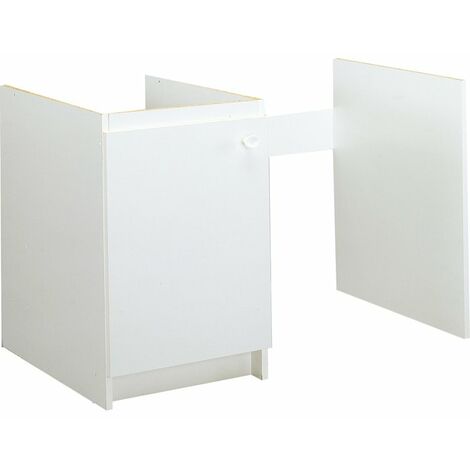 Moderna – Meuble sous évier 120 cm pour lave-vaisselle – Bois mélaminé – Hauteur 86 cm – Profondeur 59 cm – Charnières réglables