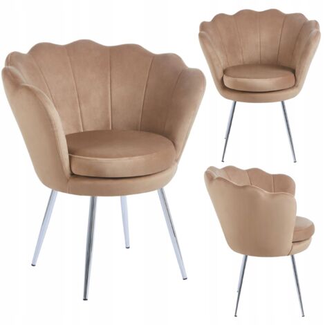 Moderna sedia Furnitex Shell CAPPUCCINO