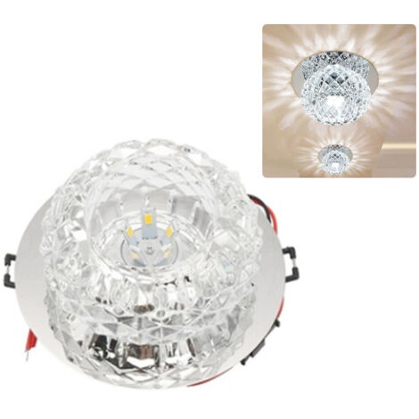 Moderne 5-Watt-LED-Deckenleuchte mit Kristalloptik, Deckenleuchte für Flur oder Wohnzimmer