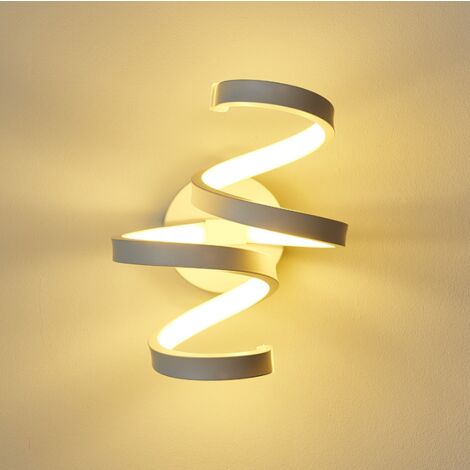 Moderne Acryl Wandleuchte LED Wandleuchte Spiral Wandleuchte Einfache Aluminium Wandlampe für Wohnzimmer Bett Schlafzimmer Gang Leuchte Warmweiß