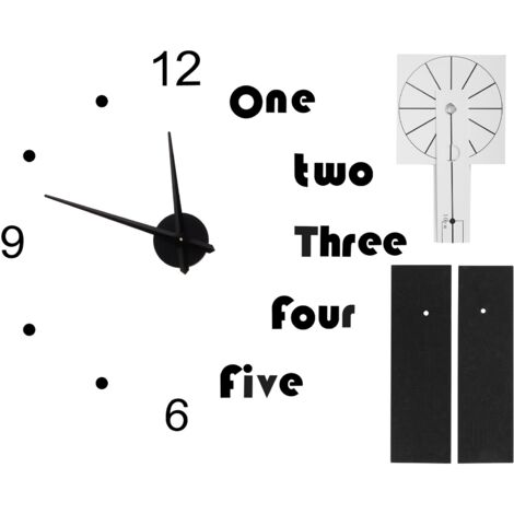 Moderne Acryl-Wanduhr, DIY-Spiegelaufkleber, Heimdekoration, Wandkunst