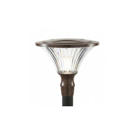 Moderne Außenlampe aus Aluminiumguss, transparenter Diffusor, 60mm Durchmesser, maximale Höhe 160mm, IP65 Corten