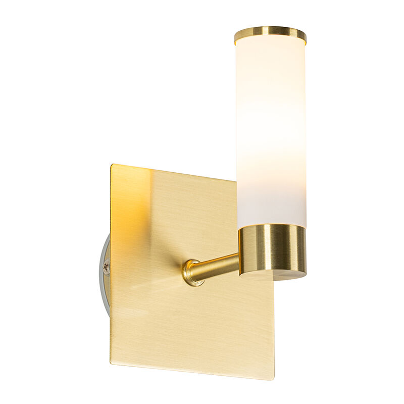 Modern bathroom wall lamp brass IP44 - Bath - Gold/Messing