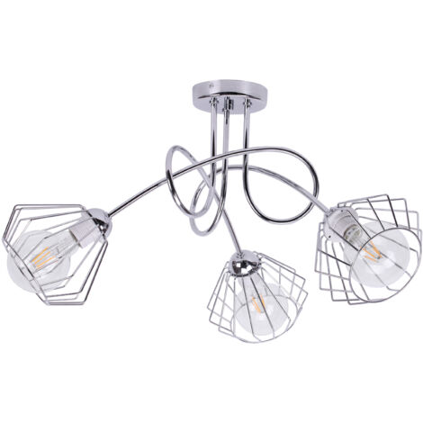 Moderne CHROM-Draht-LOFT-LED-HÄNGELAMPE
