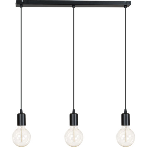 Moderne Chrom-Kupfer-Hängelampe Edison 3 x 60W