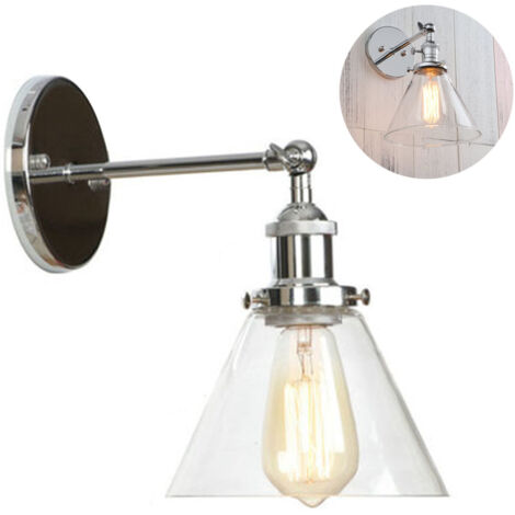 Moderne Clair Verre Dôme Mur Éclairage Mur Lampes Vintage Industriel Loft Mur Lampes Antique Déco Design Mur Éclairage Cuisine Mur Lumière