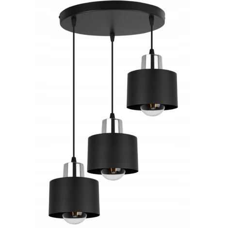MODERNE DECKENHÄNGELAMPE SCHWARZE LED-LAMPE