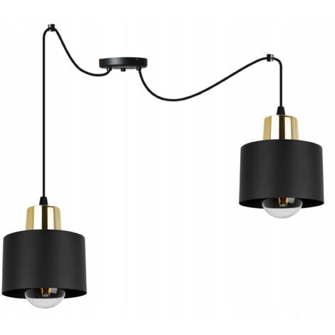 MODERNE DECKENHÄNGELAMPE SCHWARZE LED-LAMPE