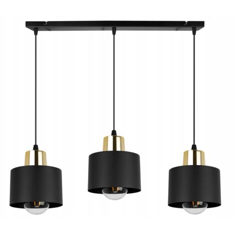 MODERNE DECKENHÄNGELAMPE SCHWARZE LED-LAMPE