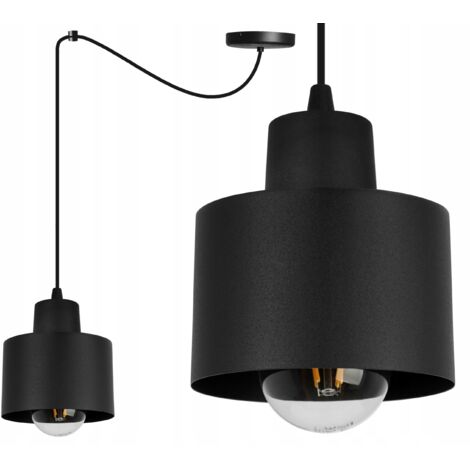MODERNE DECKENHÄNGELAMPE SCHWARZE LED-LAMPE