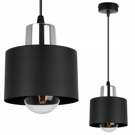 MODERNE DECKENHÄNGELAMPE SCHWARZE LED-LAMPE