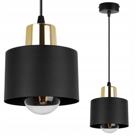 MODERNE DECKENHÄNGELAMPE SCHWARZE LED-LAMPE