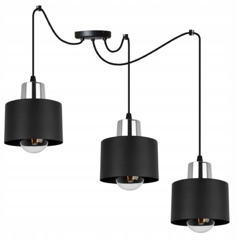MODERNE DECKENHÄNGELAMPE SCHWARZE LED-LAMPE