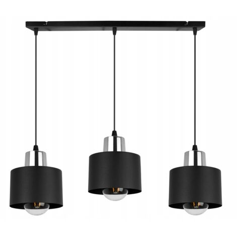 MODERNE DECKENHÄNGELAMPE SCHWARZE LED-LAMPE