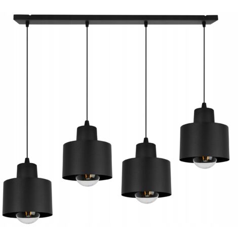 MODERNE DECKENHÄNGELAMPE SCHWARZE LED-LAMPE