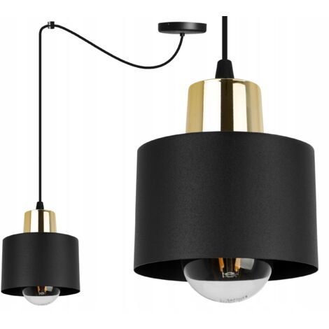 MODERNE DECKENHÄNGELAMPE SCHWARZE LED-LAMPE