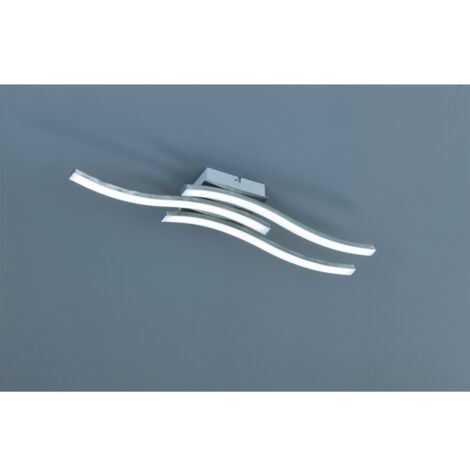 Moderne Deckenleuchte 3 LED-Stäbe 3000k Route Nickel Trio Lighting