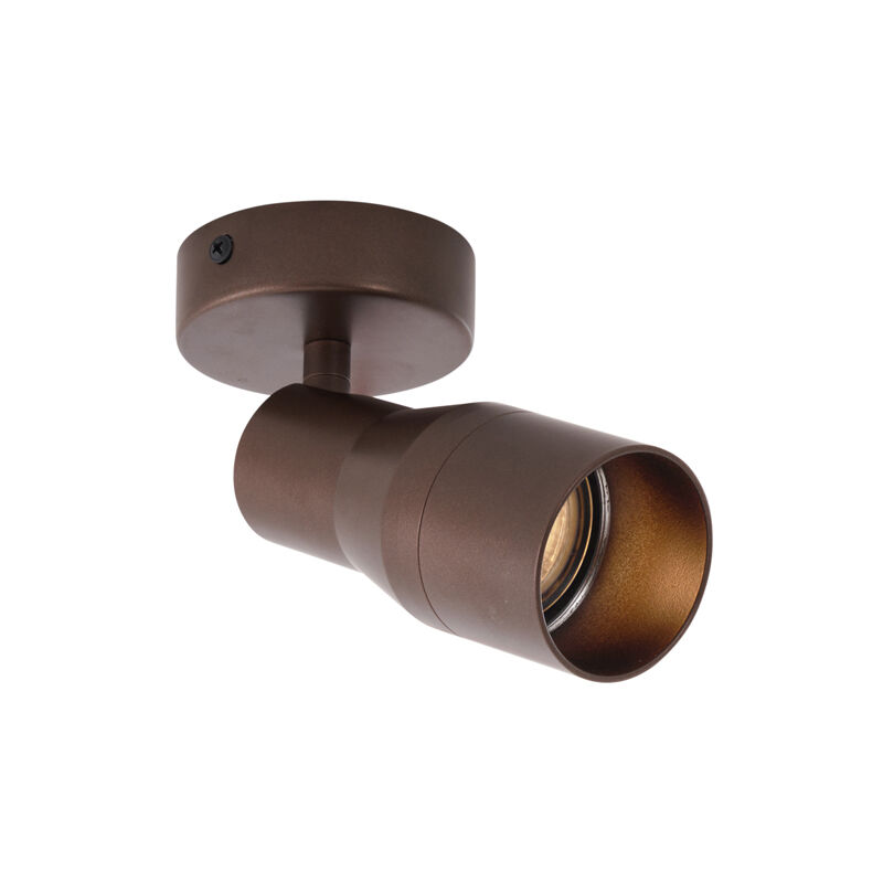 Qazqa Moderne Deckenleuchte Dunkelbronze Gu10 50mm Rund - Stanley
