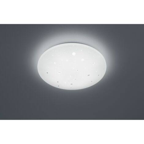 Moderne Deckenleuchte IP44 Led Dimmbar Achat Ø50 cm Weiße Trio-Beleuchtung