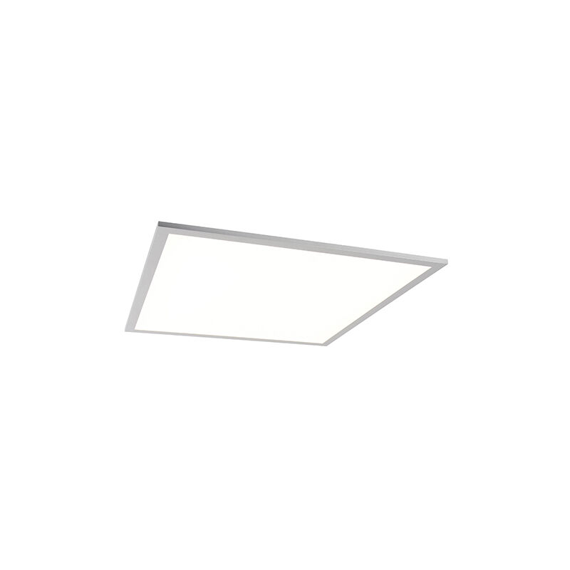 Qazqa - Moderne Deckenleuchte weiß 62 cm inkl. LED - Liv - Stahl