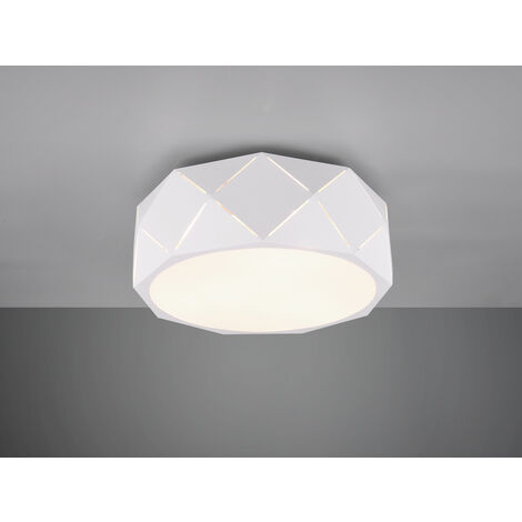 Moderne Deckenleuchte ZANDOR mit Lasercut Muster Weiß Ø 40cm
