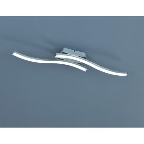 Moderne Design-Deckenleuchte Doppelstab Led 3000k Route Nickel Trio Lighting